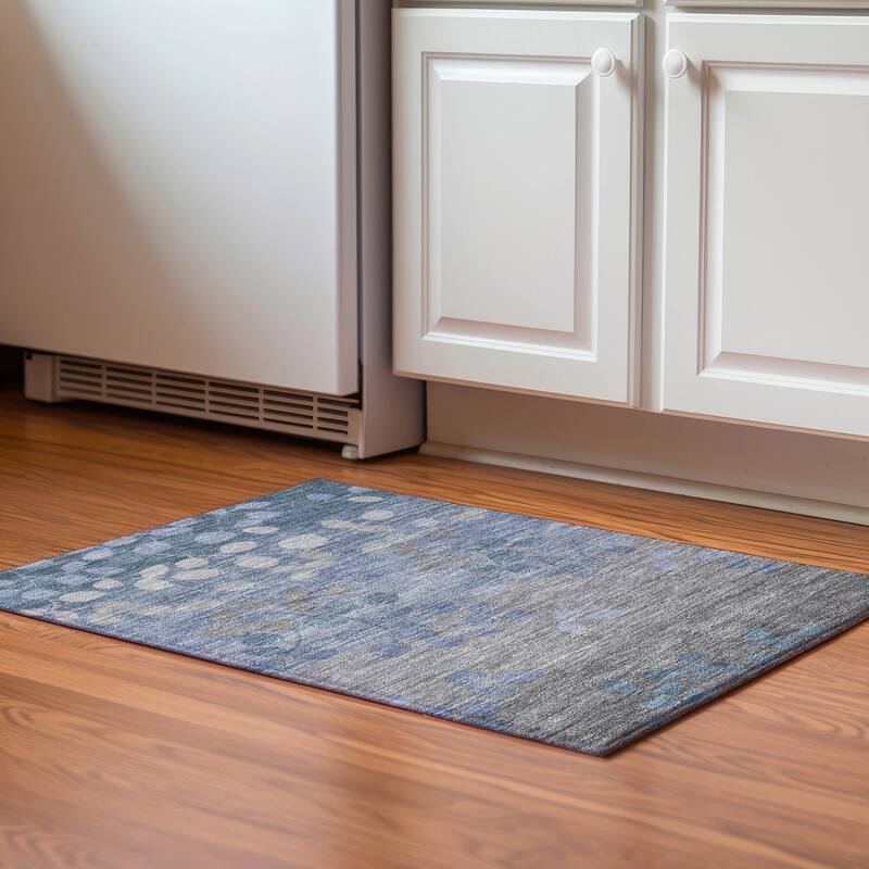 Premium Washable Super Soft Mayfield Rug - Denim - 1'8" x 2'6"