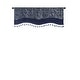 preview thumbnail 14 of 35, Madison Park Aubrey Jacquard Window Rod Pocket Valance with Beads - 50 x 18"