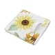preview thumbnail 3 of 2, Sunflower Boho Floral Collection Girl Kids Fabric Toy Bin Storage - Yellow, Green and White Farmhouse Watercolor Flower