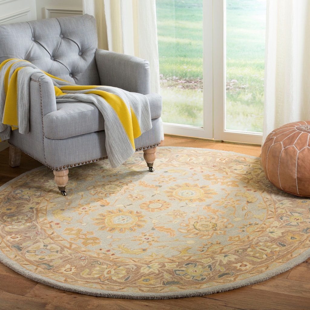 SAFAVIEH Handmade Anatolia Iran Traditional Oriental Hand-spun Wool Rug