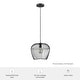 preview thumbnail 9 of 7, Hunter Redding Matte Black 1 Light Pendant - Industrial, Modern & Contemporary - Kitchen, Dining Room, Entryway, Laundry Room
