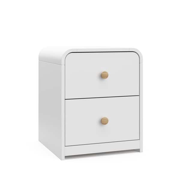 slide 2 of 39, Storkcraft Next Santos 2-Drawer Nightstand White/Natural