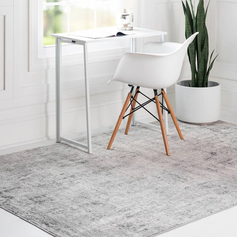 Contemporary Milton Collection Area Rug - Gray - 4'x6'