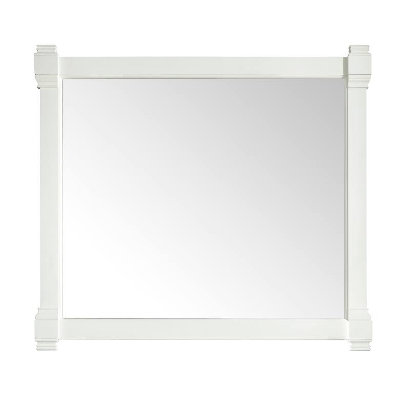 James Martin Vanities Brittany Mirror, Bright White
