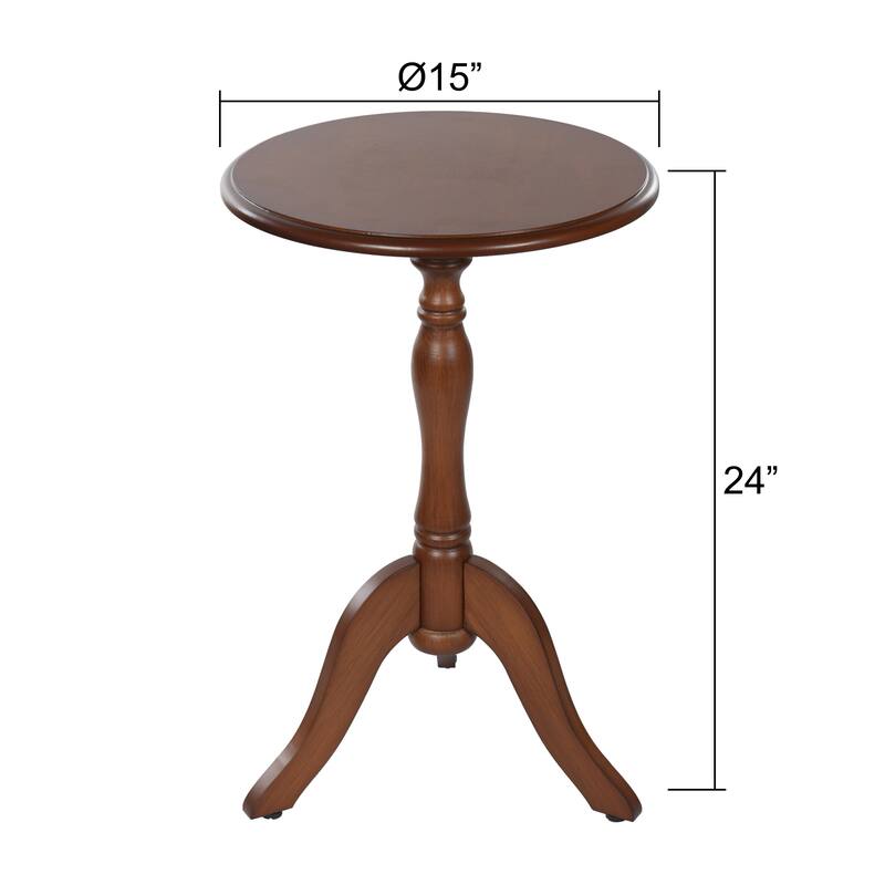 StyleCraft Harbor Breeze Round Pedestal Side Table