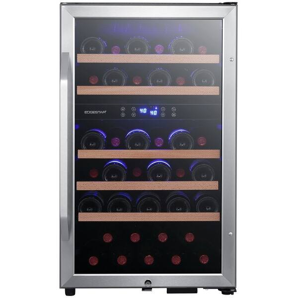 Edgestar Cwf380dz 20 Wide 38 Bottle Capacity Free Standing Wine Stainless Steel Overstock 26299588