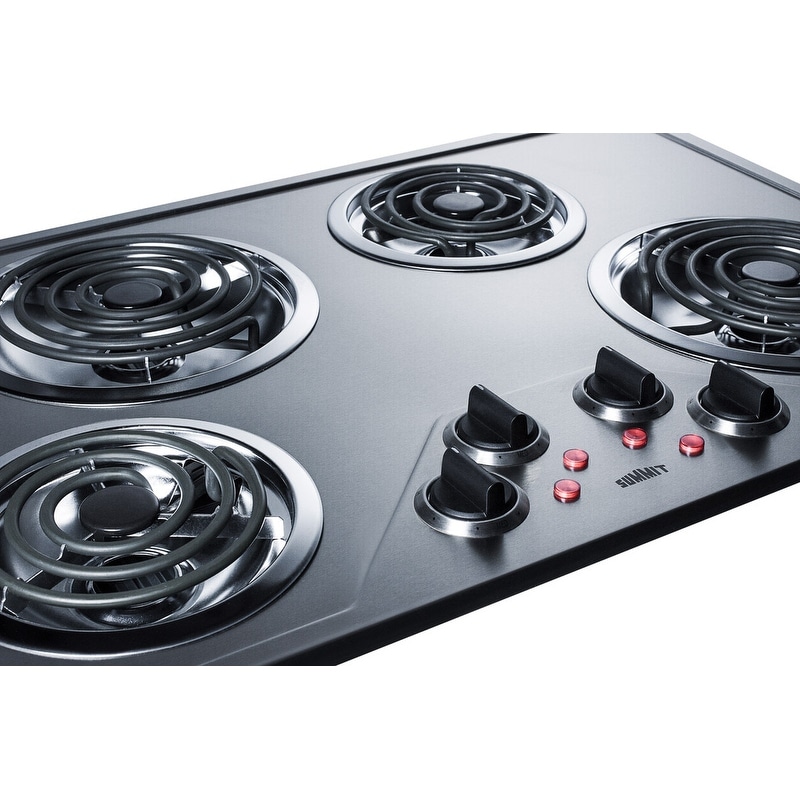 Summit 30 Inch Wide ADA Compliant Built-In Electric Cooktop - Stainless  Steel - Bed Bath u0026 Beyond - 27161040