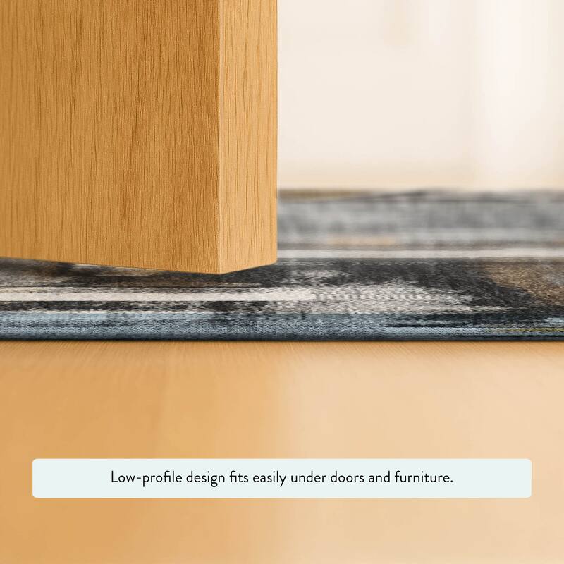 Machine Washable Indoor/ Outdoor Modern Erie Chantille Rug