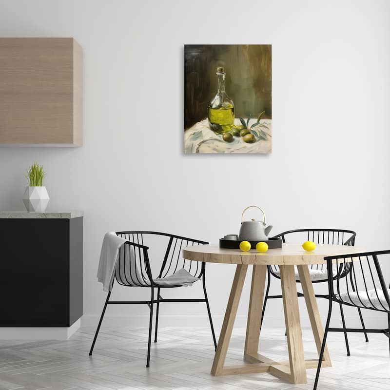 Stupell Olive Oil Still Life Canvas Wall Art Design By Arlington Prints