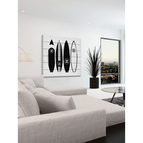 Marmont Hill MH-DNTEL-26-WW-32 32 x 32 V Chanel Surfboards Gicl?e Art  Print on Wood by Dantell - 32 x 32 - Bed Bath & Beyond - 14400437