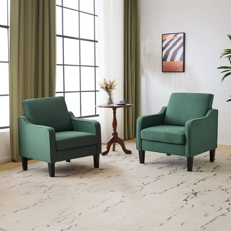 VINGLI Mid Century Modern Fabric Accent Chair