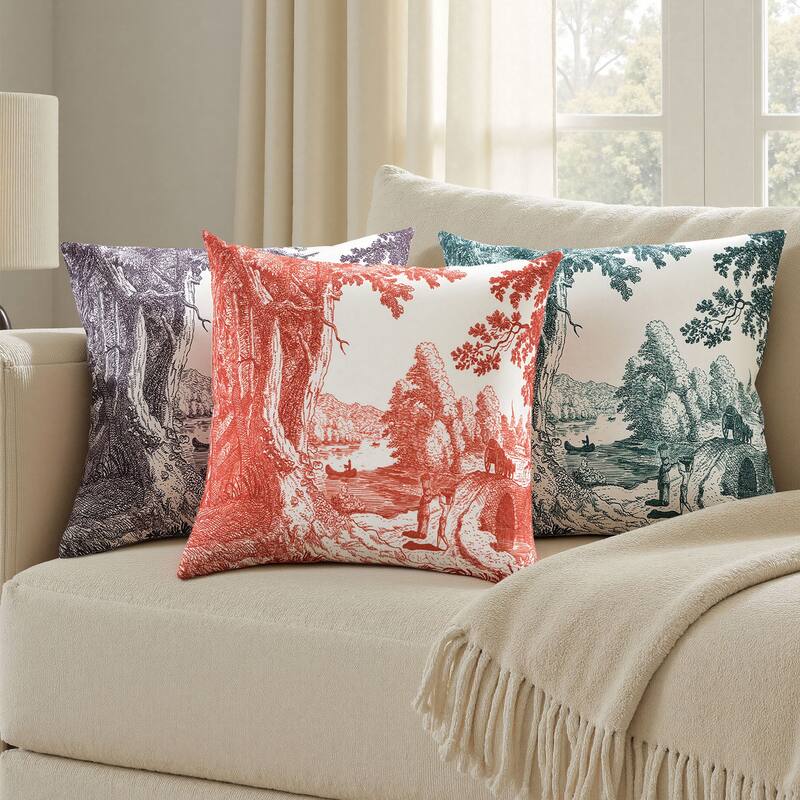 StyleCraft Reverie Toile Pillow