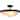 Chatnam 3-Light Black Semi Flush Ceiling Light Frosted Glass Ceiling Lighting