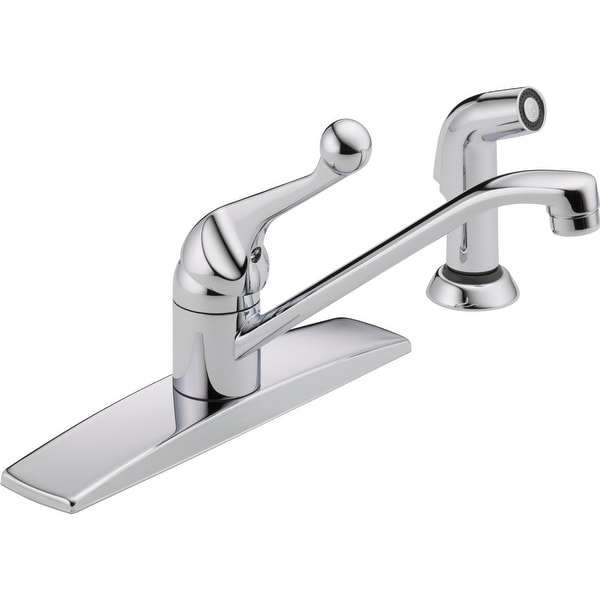 Delta 400lf Wf Single Handle Kitchen Faucet With Spray Chrome Delta 400lf Wf Single Handle Kitchen Faucet With Spray Chrome Free Shipping Today 16810313