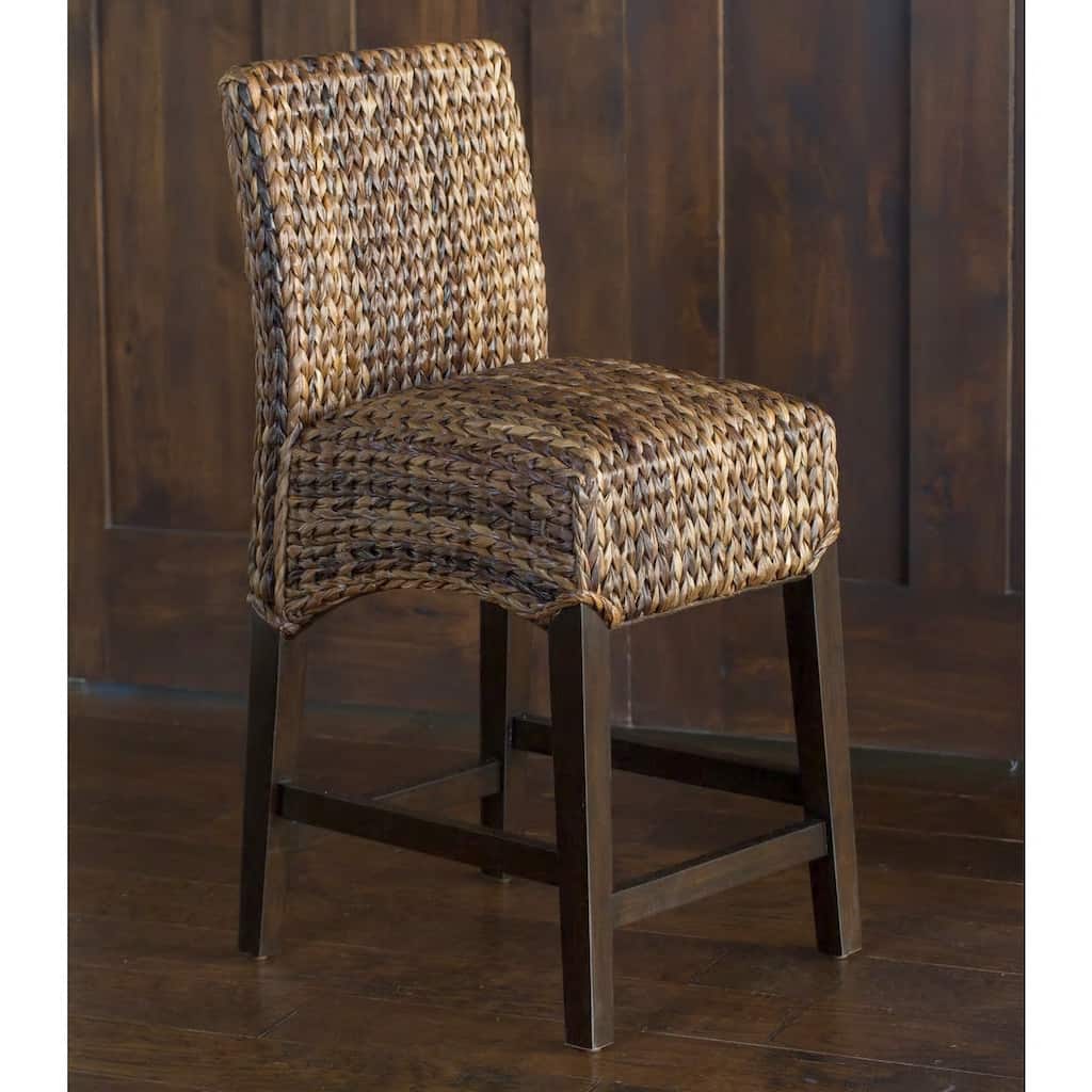 The Curated Nomad Fairway Seagrass Counter Stool