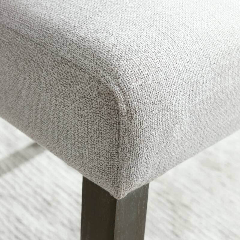 Leick Home Upholstered Back Dining Chair with Wood Base Set of 2