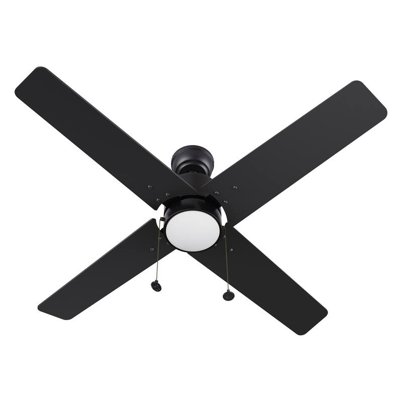 CARRO Aurora 52" 4-Blade Ceiling Fan with Light and Pull Chain-Downrod