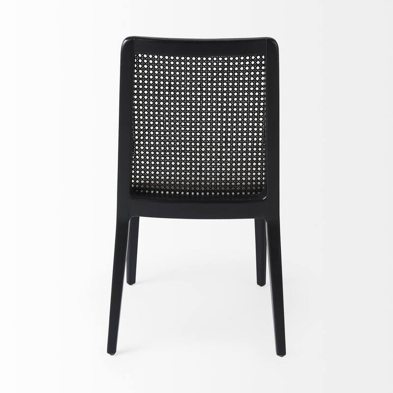 Clara Light Brown Wood Cream Seat Armless Dining Chair