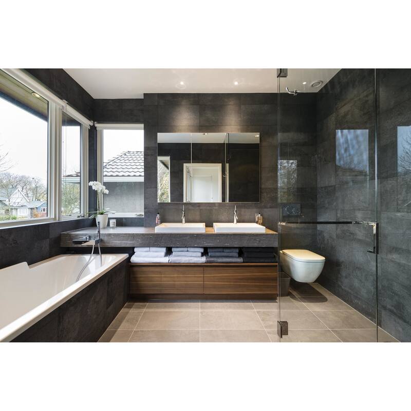 Robern Modular 36" x 11-1/4" Frameless Bathroom Mirror - Mirrored