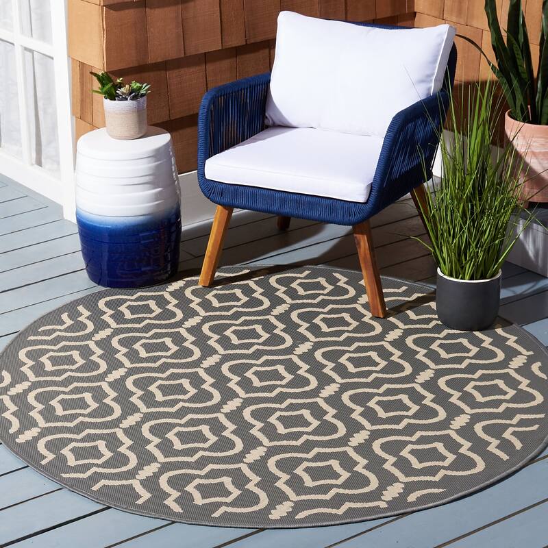 SAFAVIEH Courtyard Ketty Indoor/ Outdoor Waterproof Patio Backyard Rug