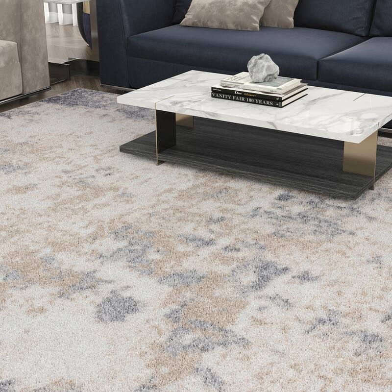 Gematria Industrial Abstract Indoor Area Rug