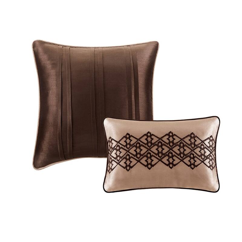 GDF Studio - Princeton 5-Piece Reversible Jacquard Quilt Set with Decorative Pillows
