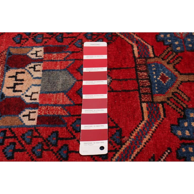 ECARPETGALLERY Hand-knotted Anadol Red Wool Rug - 3'3 x 9'10