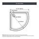 preview thumbnail 13 of 14, OVE Decors Breeze 32 in. Corner Shower Sliding Door with Base and Clear in Chrome