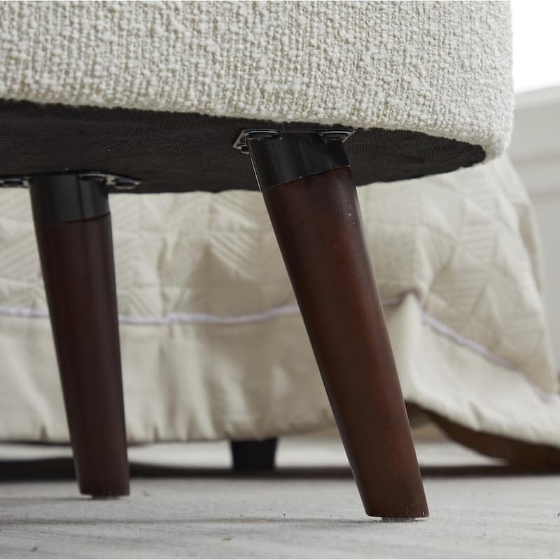 Basics Upholstered Storage Ottoman and Entryway Bench