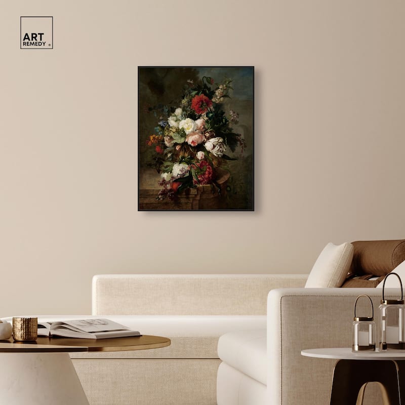 Still Life with Flowers 1789 Canvas by Art Remedy