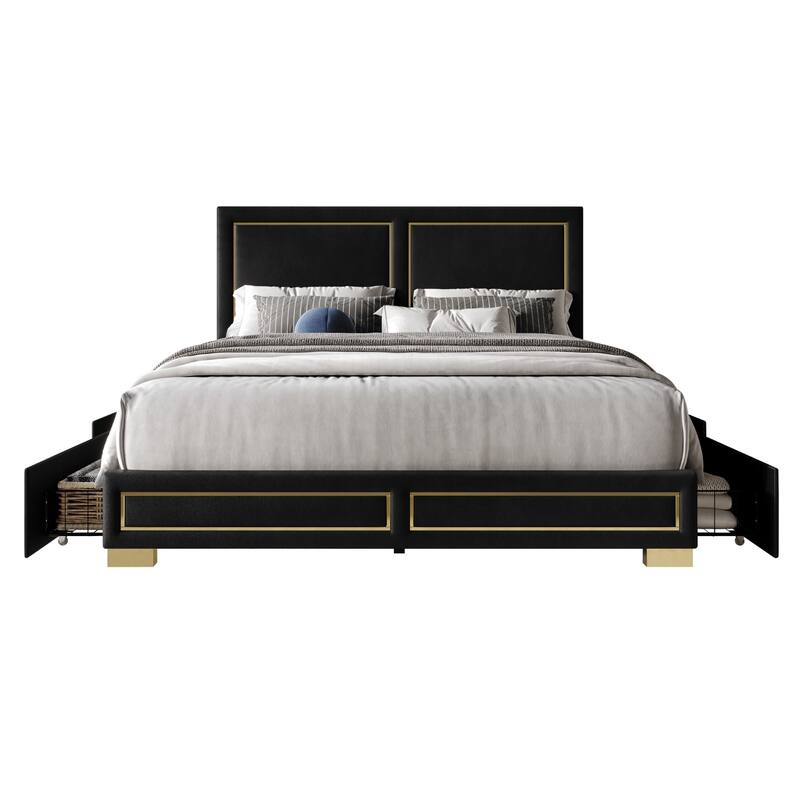 Jasper Upholstered Storage Platform Bed
