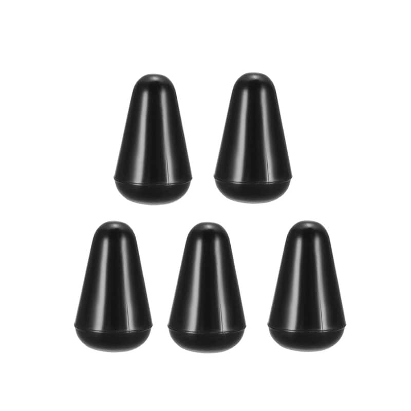M3.7 5 Way Toggle Switch Knob Tip Caps for Electric Guitar 5pcs - Black