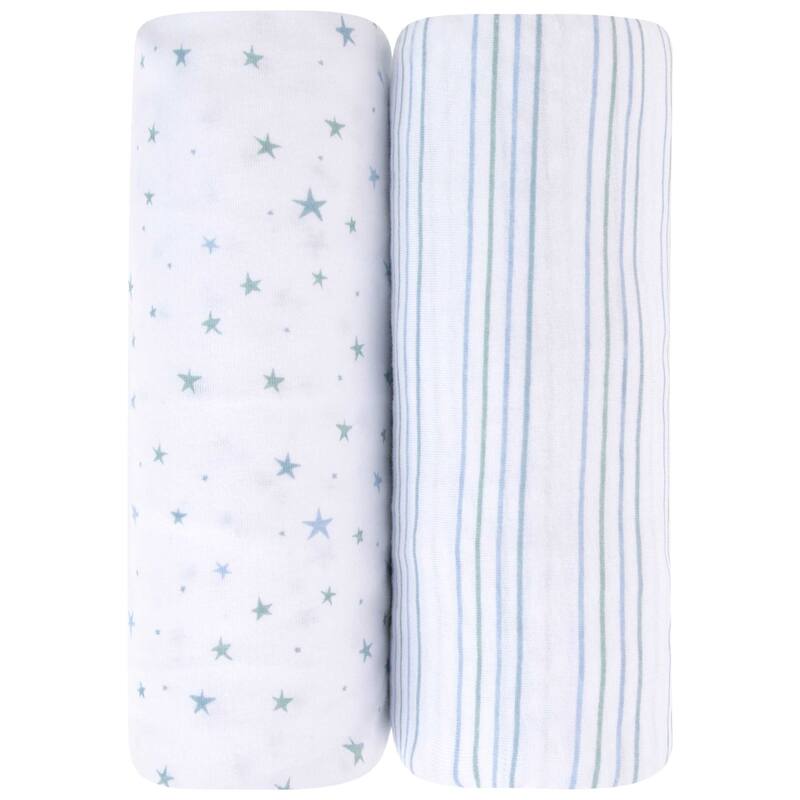 Ely's & Co. Baby Fitted Pack n Play - Mini Crib Sheet Set - 2 Pack - 38" x 24"