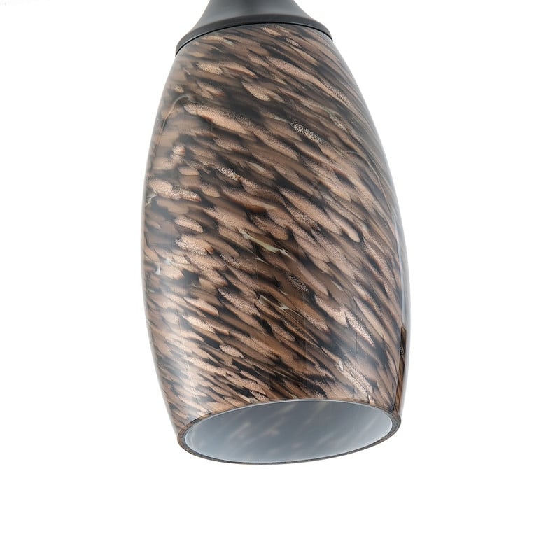 Black Metal and Glass Pendant Light for Kitchen Island Dining Room