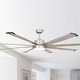 preview thumbnail 1 of 11, 72" Larger Aluminum 8-Blade LED Ceiling Fan with Remote