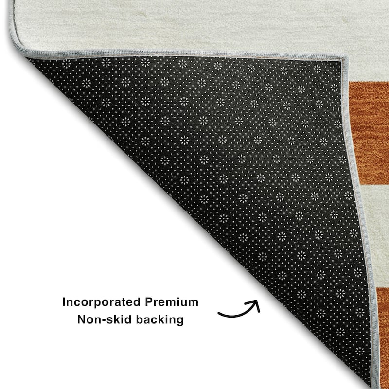 Premium Washable Super Soft Cabana Stripe Mayfield Rug