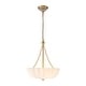 preview thumbnail 13 of 14, Chic Modern 3-Light Shell Scalloped Glass Chandelier For Dining Room - 15.7 in
