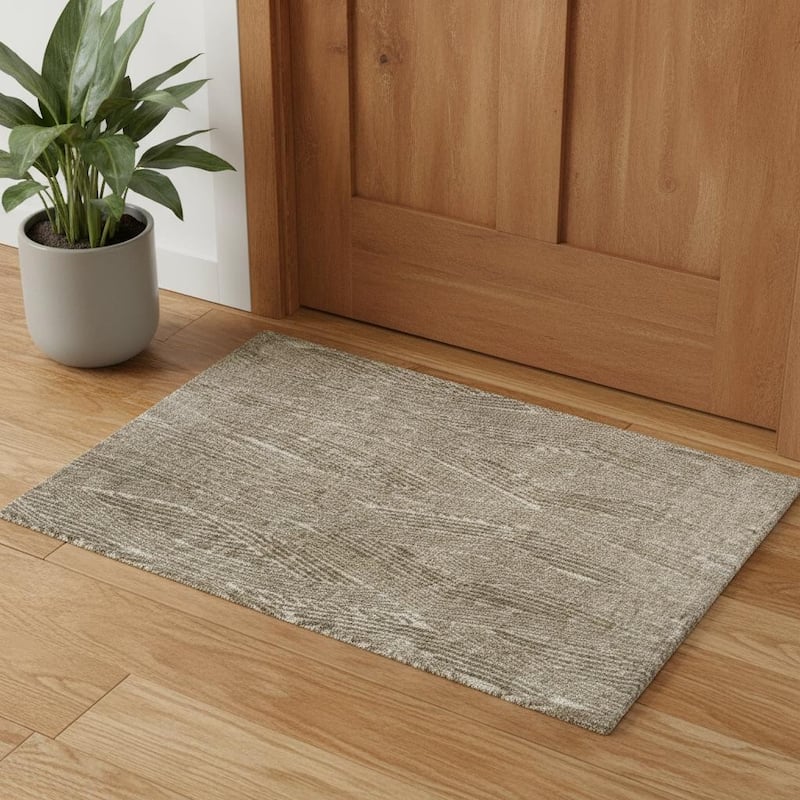 HomeRoots Abstract Bohemian Rectangle Area Rug - 2' X 3'