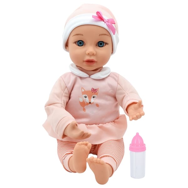 slide 2 of 5, New Adventures Little Darlings: Sweet Touch 14" Baby Doll - Fox-Pink-White - 2+