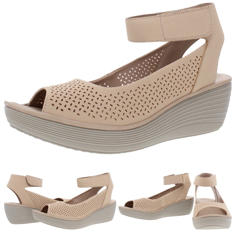 clarks womens sandals wide width