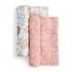 preview thumbnail 3 of 3, aden + anais essentials silky soft cotton muslin swaddle blanket 2 pack victorian flowers