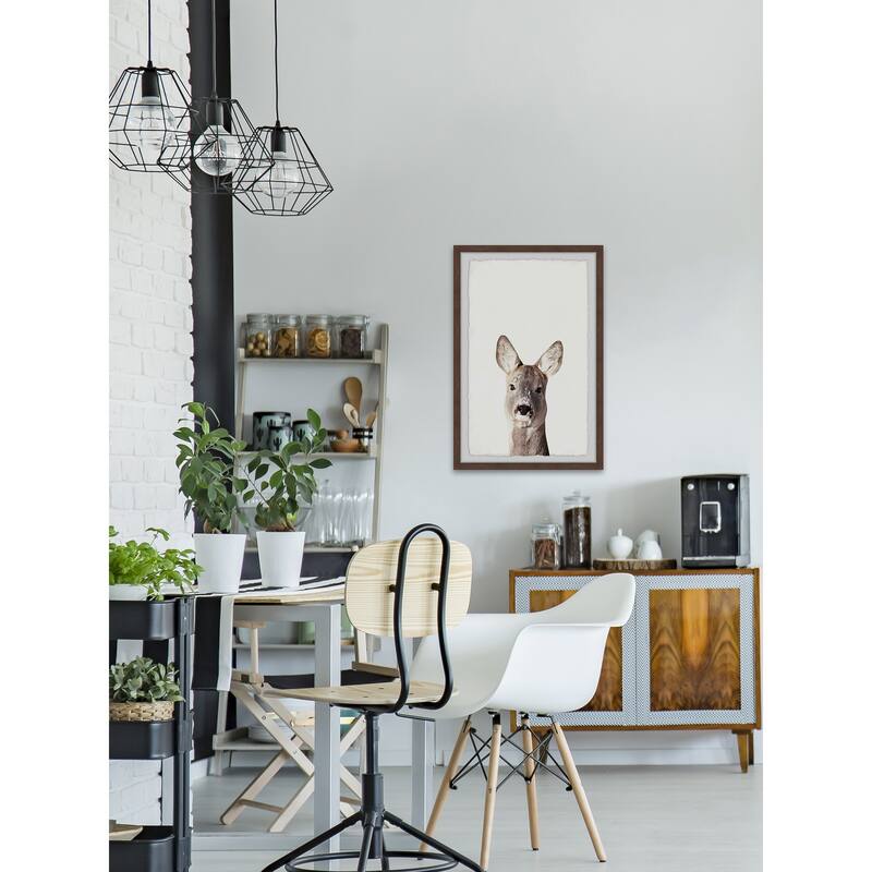 Kangaroo Close-up Framed Wall Art, Elegant Home Touch - Sophisticated Artwork for Refined Décor