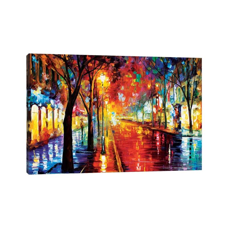 iCanvas "Street Of The Old Town" by Leonid Afremov Canvas Print