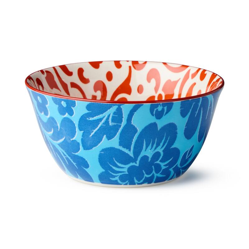 Certified International Pavillion 6" All Purpose 18 oz. Bowls, Set of 6 Assorted Designs - 6.00"L x 6.00"W x 3.00"H