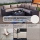 preview thumbnail 100 of 125, Kullavik 13 Pieces Outdoor Patio Furniture Set with Fire Pit Table w/ Wide Armrests