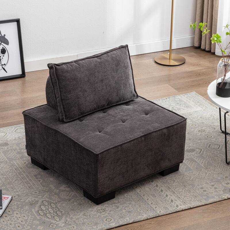 Modern Upholstered Living Room Chairs Set of 2