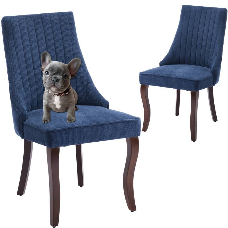 Comfy Fabric Upholstered Dining Chair (Set of 2)