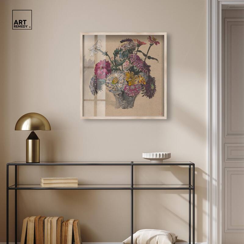 Basket of Flowers Shadowbox by Art Remedy