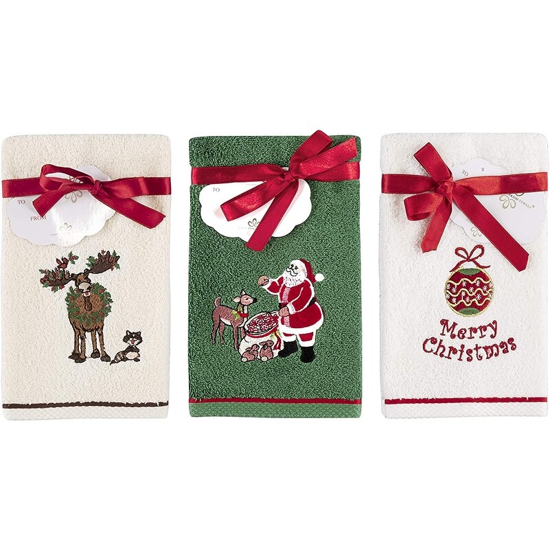 Christmas fingertip towels clearance