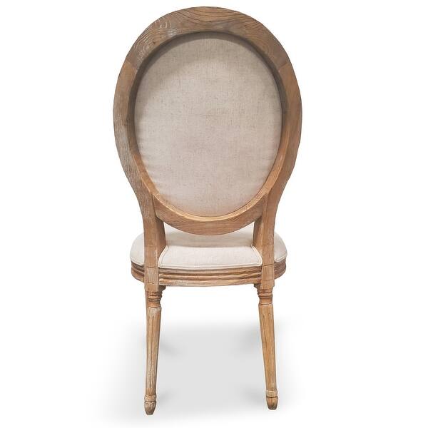 Shop 2xhome French Vintage Linen Round Back Cream Fabric Beige